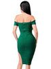 La Bonita Ruched Dress (EMERALD)