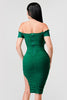 La Bonita Ruched Dress (EMERALD)