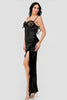 Pretty Lady Lace Maxi Dress (BLACK)