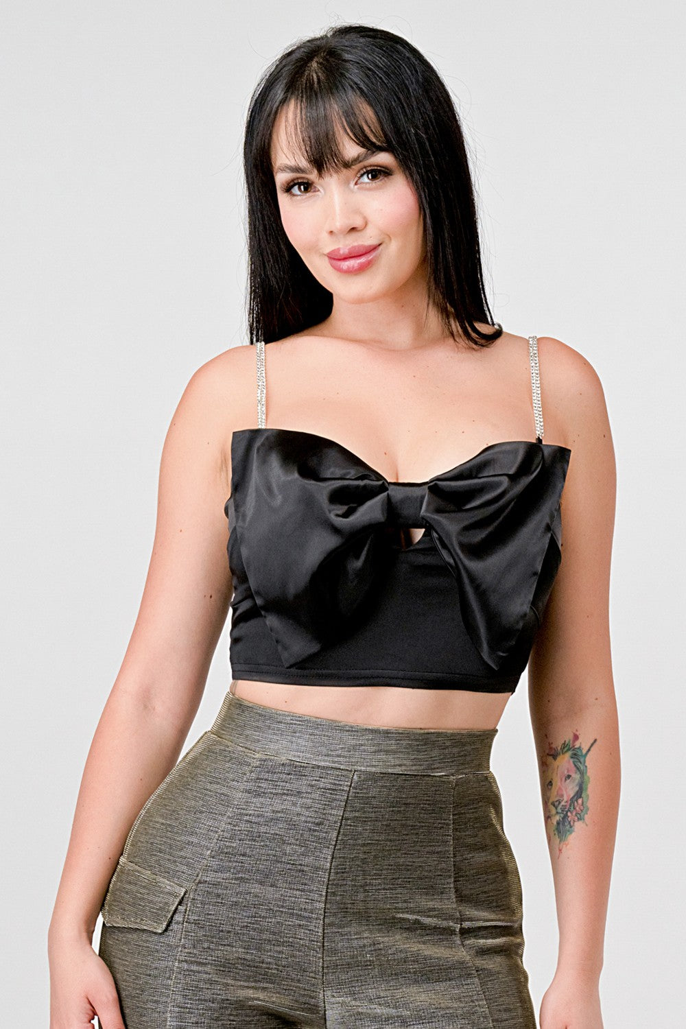 She’s Coquette Bow Top (BLACK)