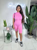 Jordyn Smooth Snatched Romper (LIGHT PINK)