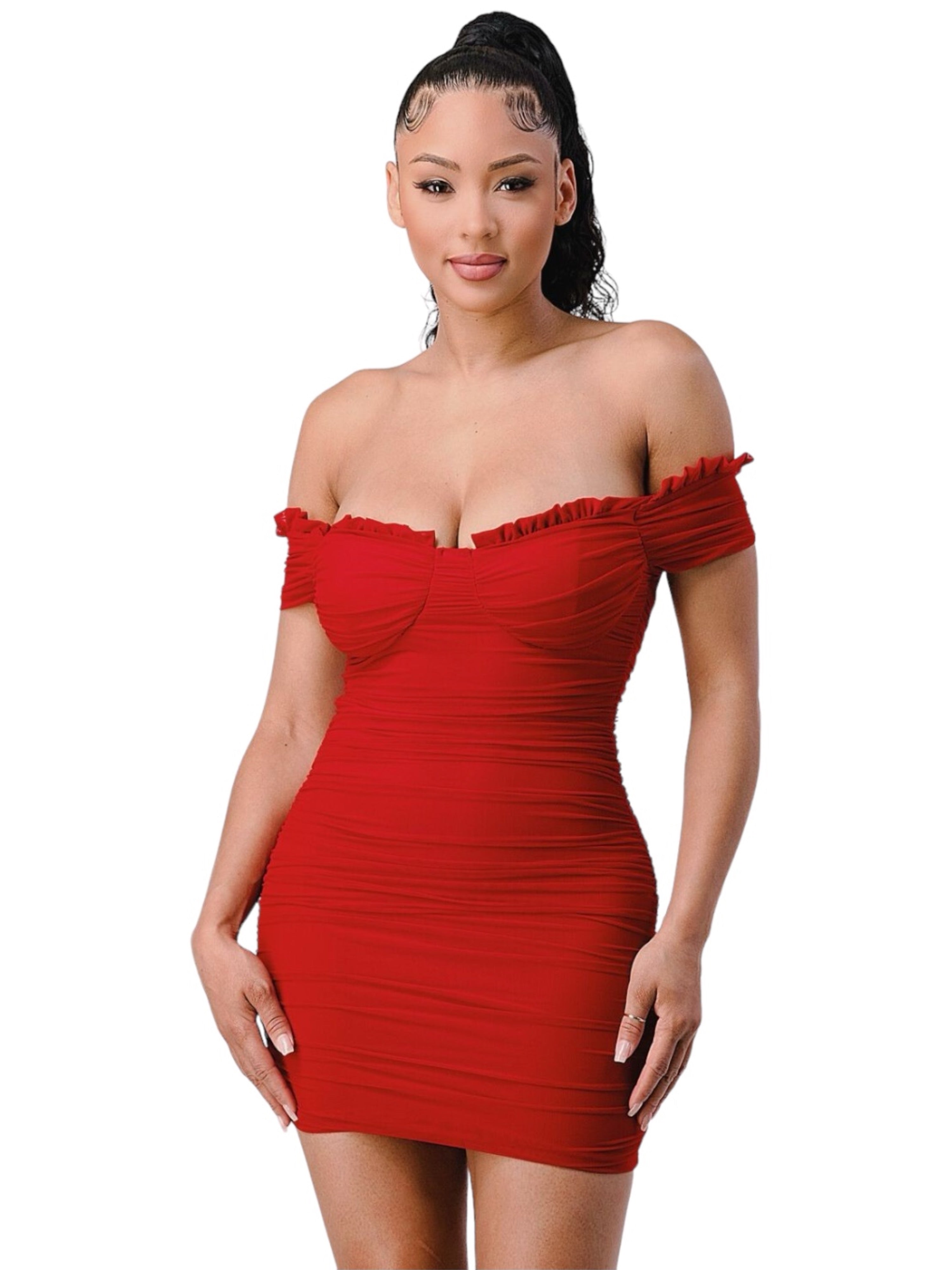 La De Rojo Mini Dress (RED)