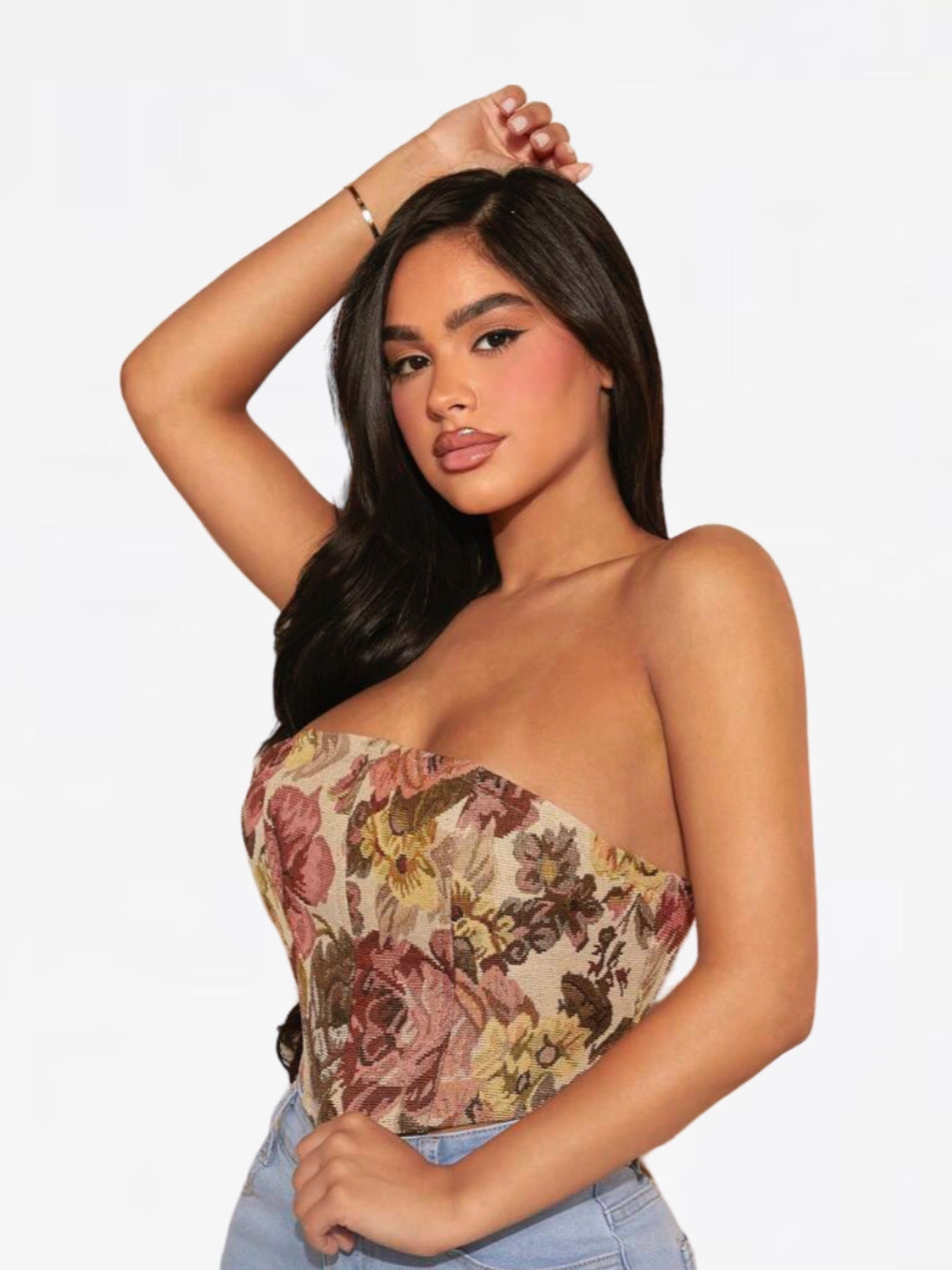 Bring Me Flowers Corset Top (ROSE)