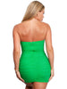 Olga Mesh Bodycon Mini Dress (GREEN)