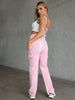 Kylie High Rise Cargo Pants (LIGHT PINK)