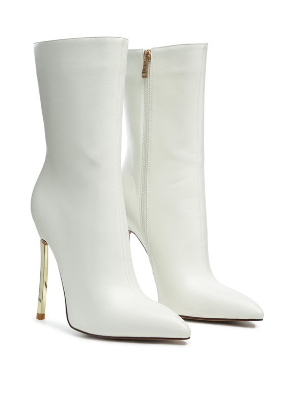 Rich Auntie Over The Ankle Stiletto Boot