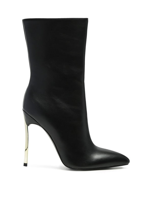 Rich Auntie Over The Ankle Stiletto Boot