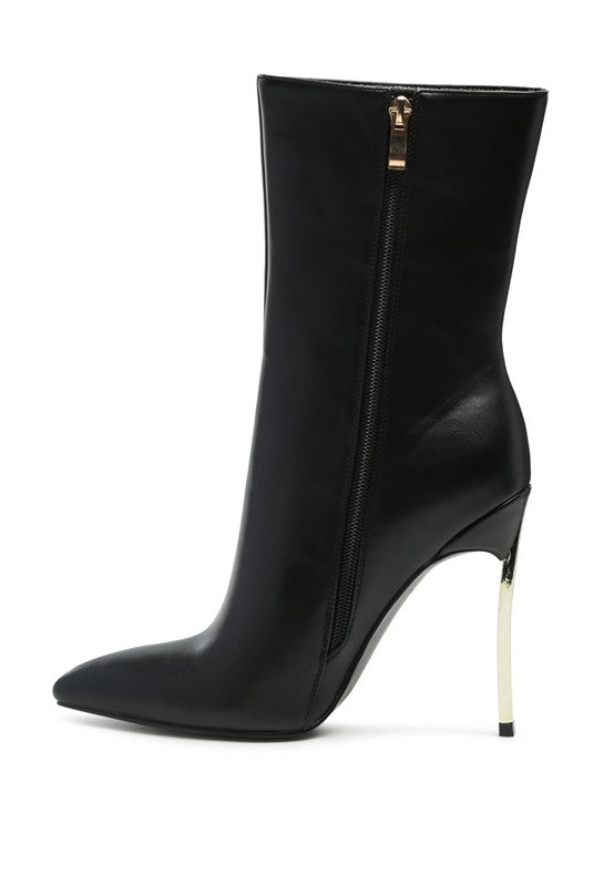 Rich Auntie Over The Ankle Stiletto Boot