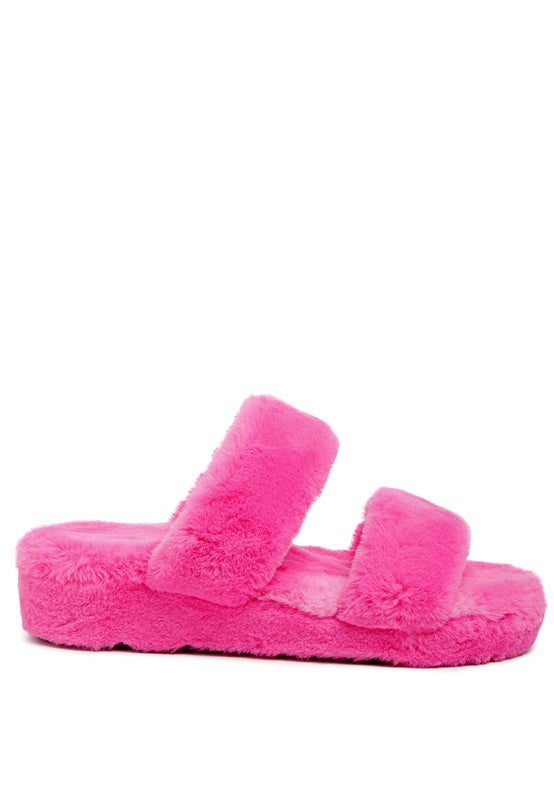 Cozy Chunky Fur Slip-Ons (MULTI-COLOR)