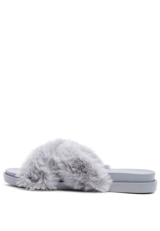 Homey Fur Slip-On Flats (MULTI-COLOR)