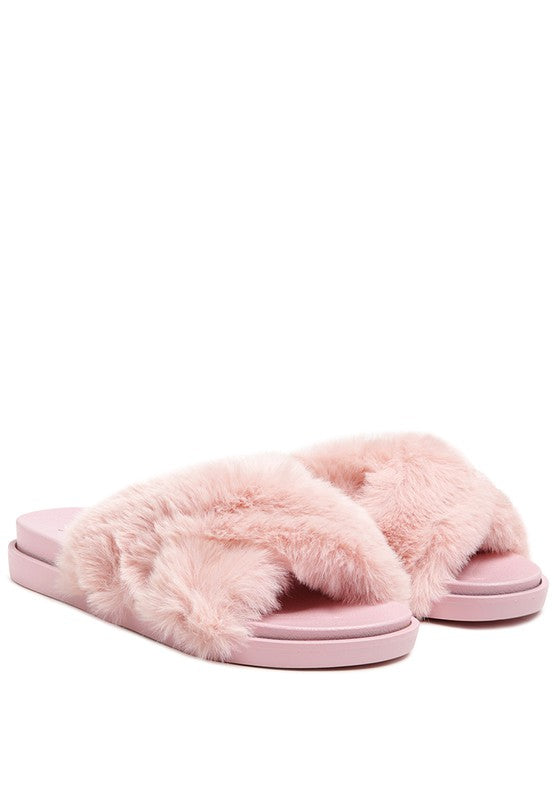 Homey Fur Slip-On Flats (MULTI-COLOR)