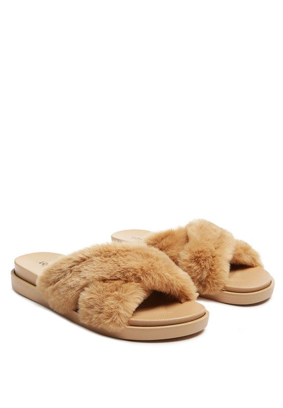 Homey Fur Slip-On Flats (MULTI-COLOR)