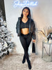 Bombshell Babe Cropped Puffer Jacket (BLACK)