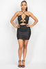 Bad Gal Glittery Mini Dress (BLACK)