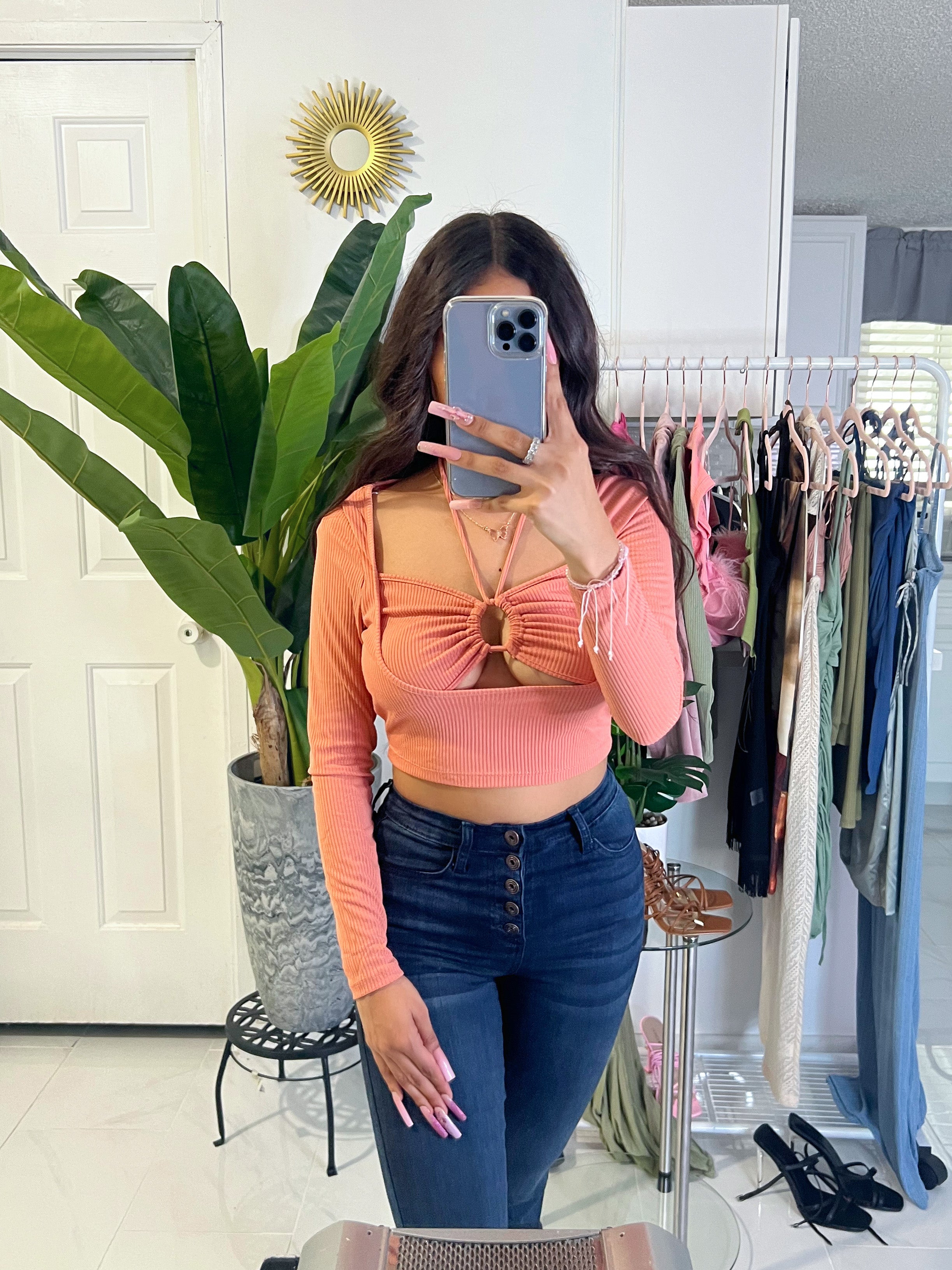 Vanessa Longsleeve (PEACH PINK)