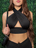 Angelina Halter Top (BLACK)