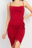 Be My Valentine Velour Dress (RED)