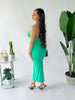 Cabo O-Ring Midi Dress (KELLY GREEN)