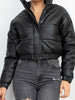 Bombshell Babe Cropped Puffer Jacket (BLACK)