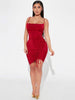 Be My Valentine Velour Dress (RED)