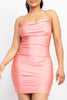 Sweet 16 Satin Mini Dress (BABY PINK)