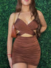 Want Me Back Dress (BROWN)