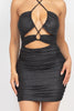 Bad Gal Glittery Mini Dress (BLACK)